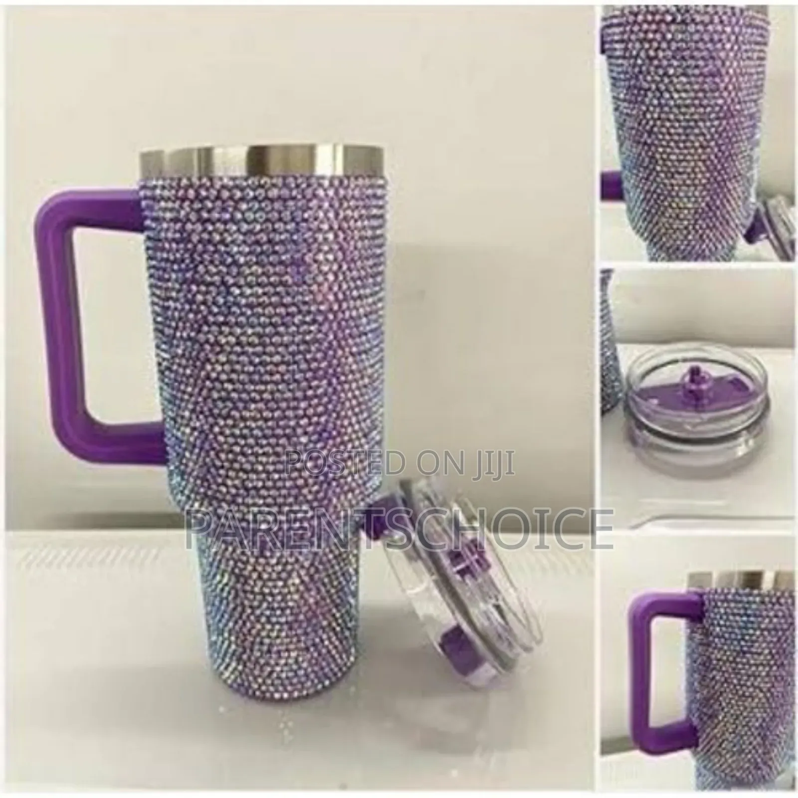 1200ml Stoned Vacuum Coffee Mug Tumbler With Straw Lids