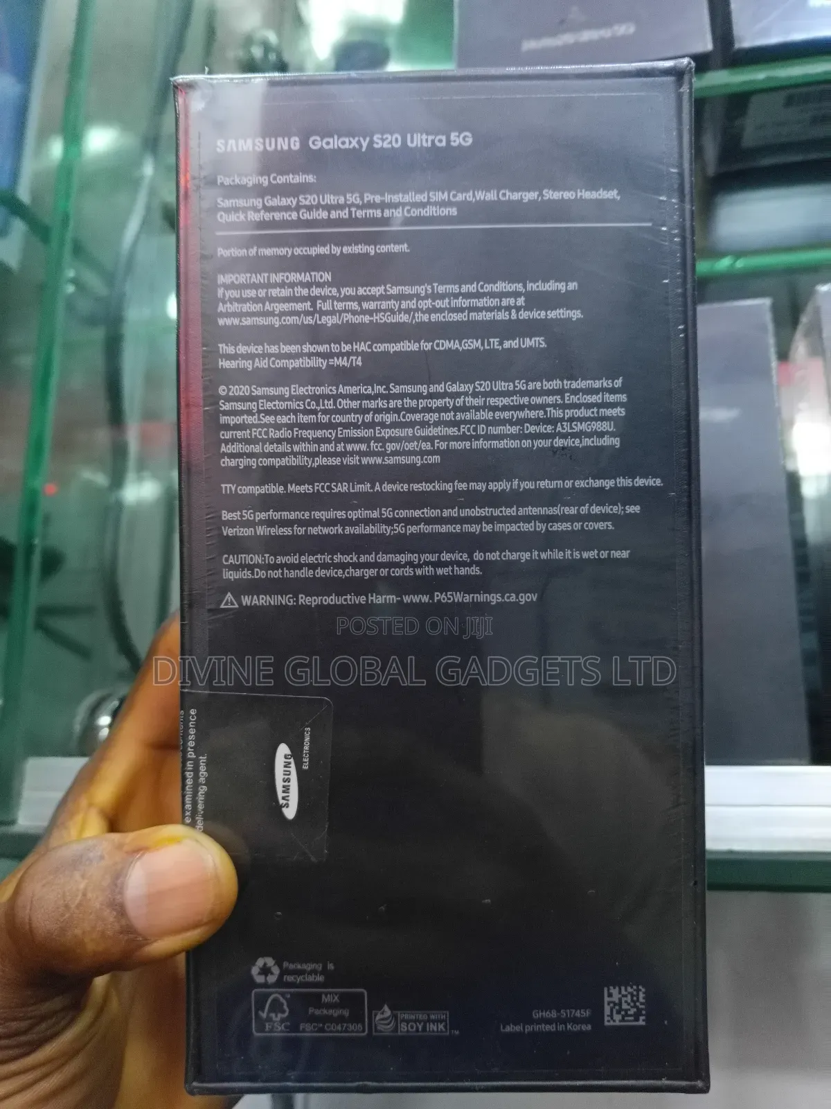 New Samsung Galaxy S20 Ultra 256 GB White