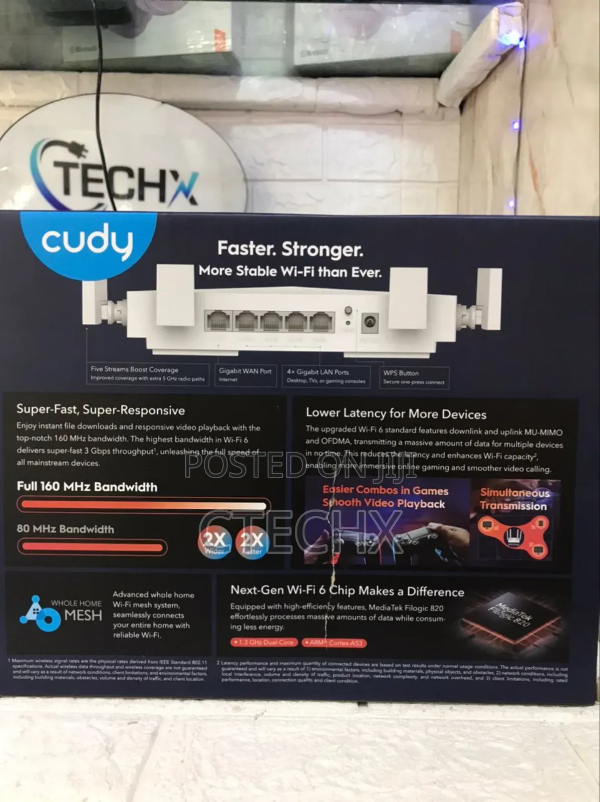 Cudy Ax3000 Gigabit Dual Band Wi-Fi 6 Mesh Router