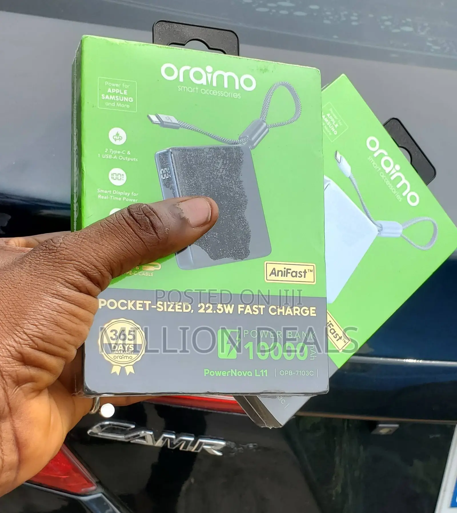 Mini Size Oraimo 10000mah 22.5w Power Bank