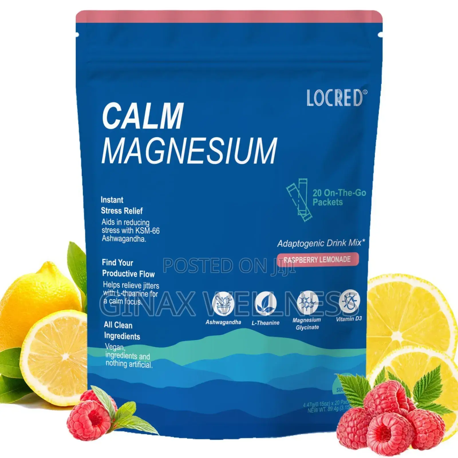 Calm Magnesium Powdered Drink With Magnesium Glycinate Ashwagandha