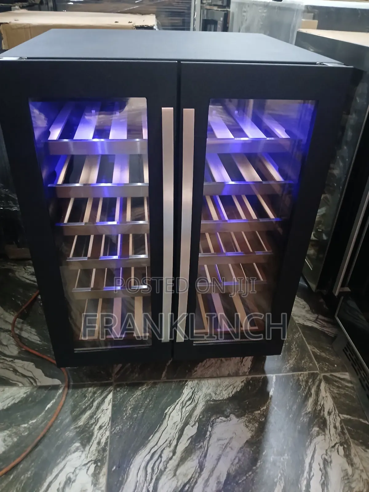 Caple Double Door Built-in Wine Chiller.