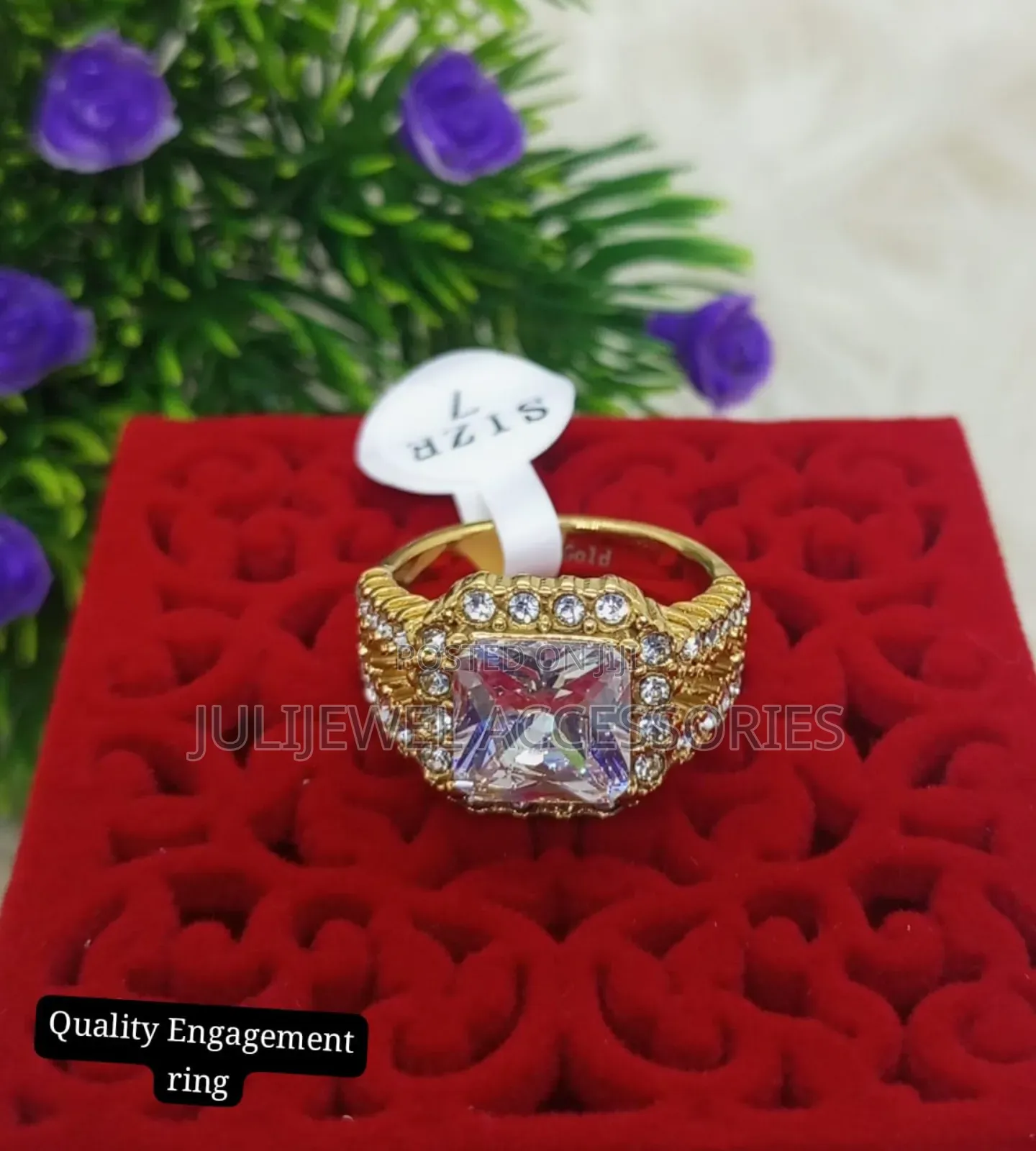 Non Tarnish High Quality Replicate Ladies Engagement Rings