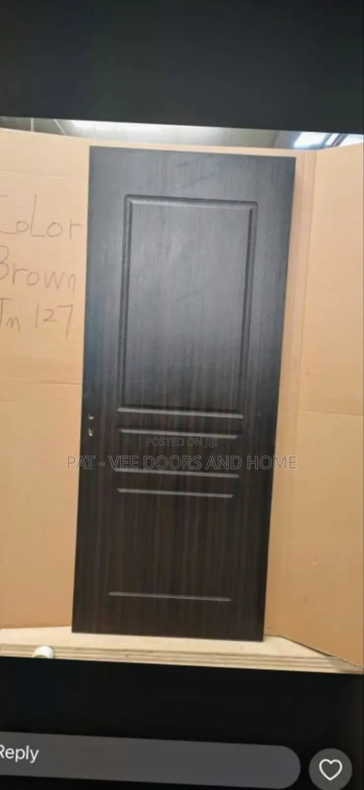 HDF 3ft by 7 Wood Door