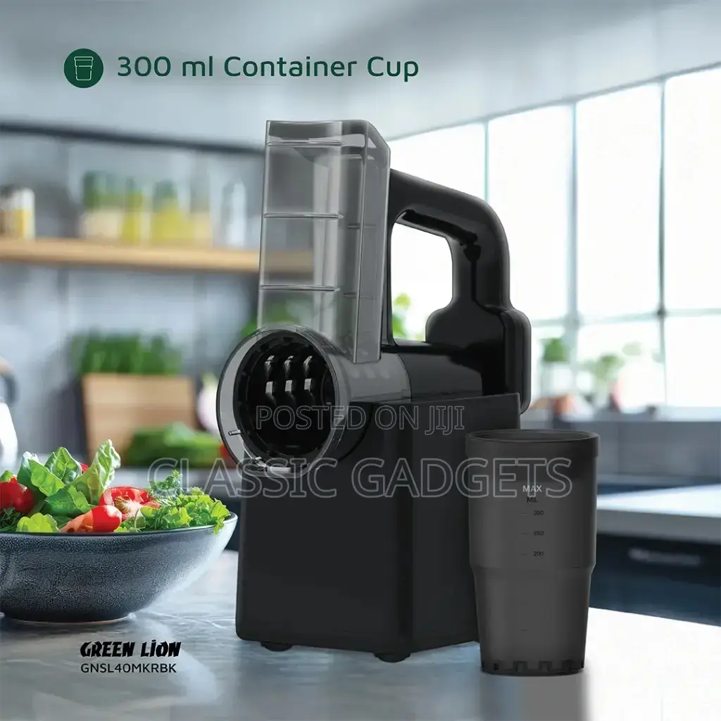 Green Lion Salad Maker - Chopper, Slicer, Shred - Black