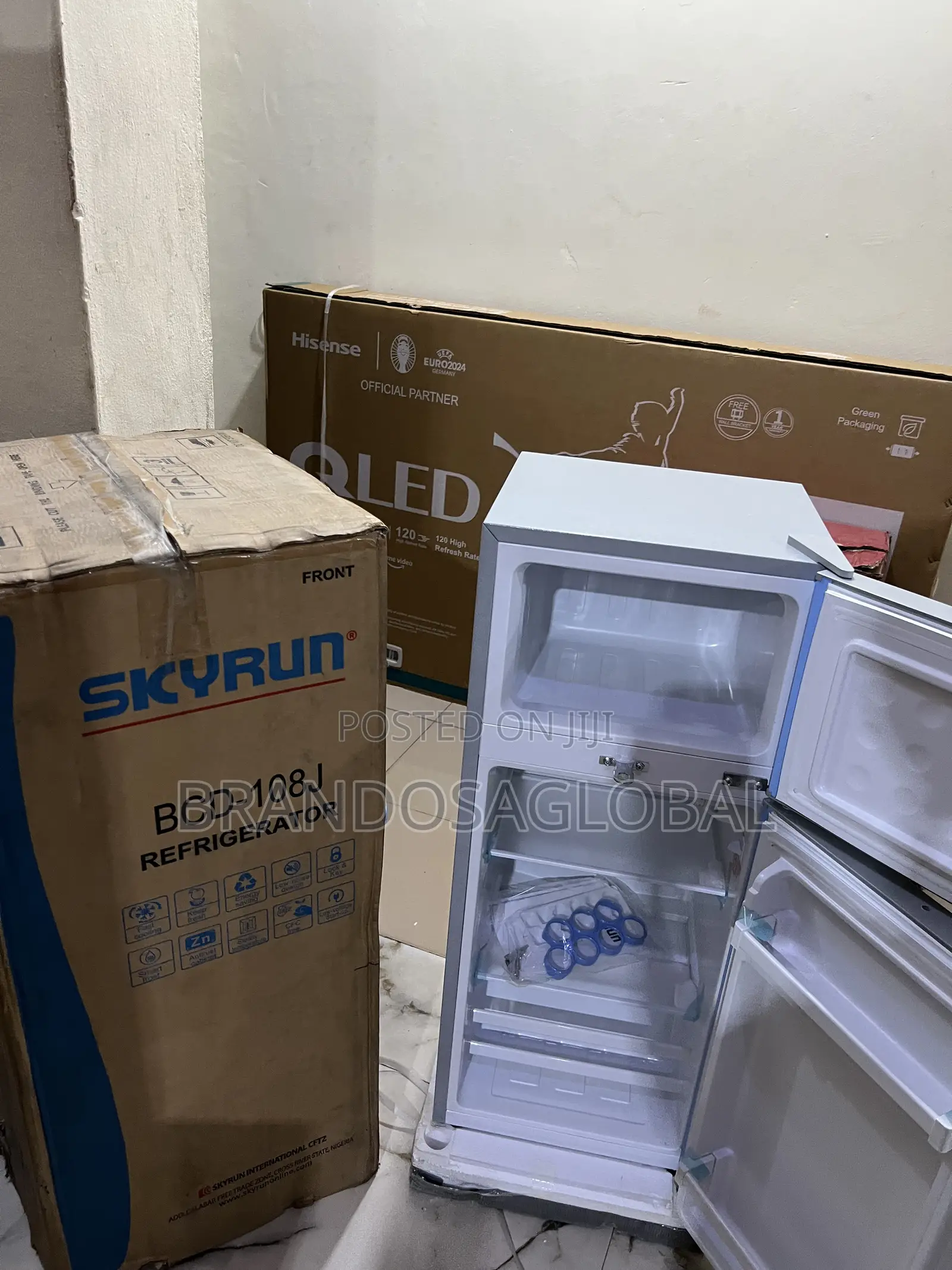 Skyrun Double Door Refrigerator Designed for Balanced Cooling[Bcd-108j