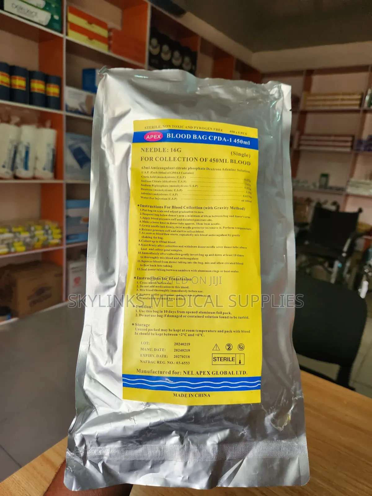 Blood Bag Cpda-1 450ml