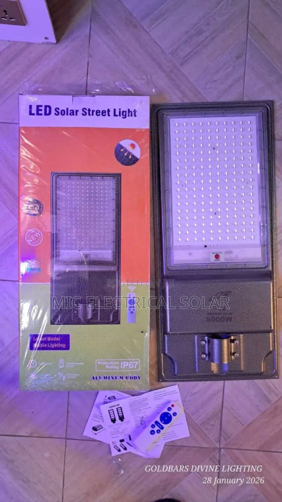 Solar Street Light 300w Cast Body
