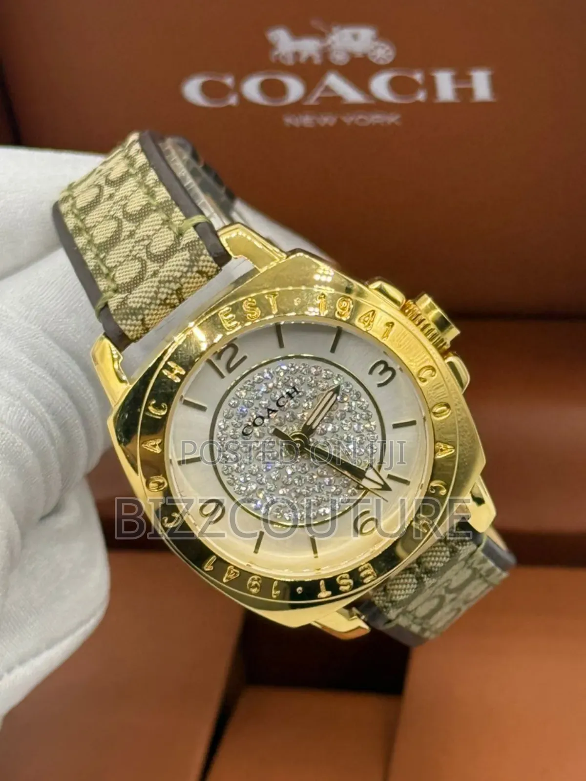 Original Coach Gold Tone Quartz Watch Available in Store