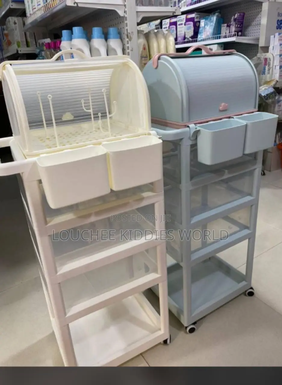 Baby Trolley With Bottle Rack Storage