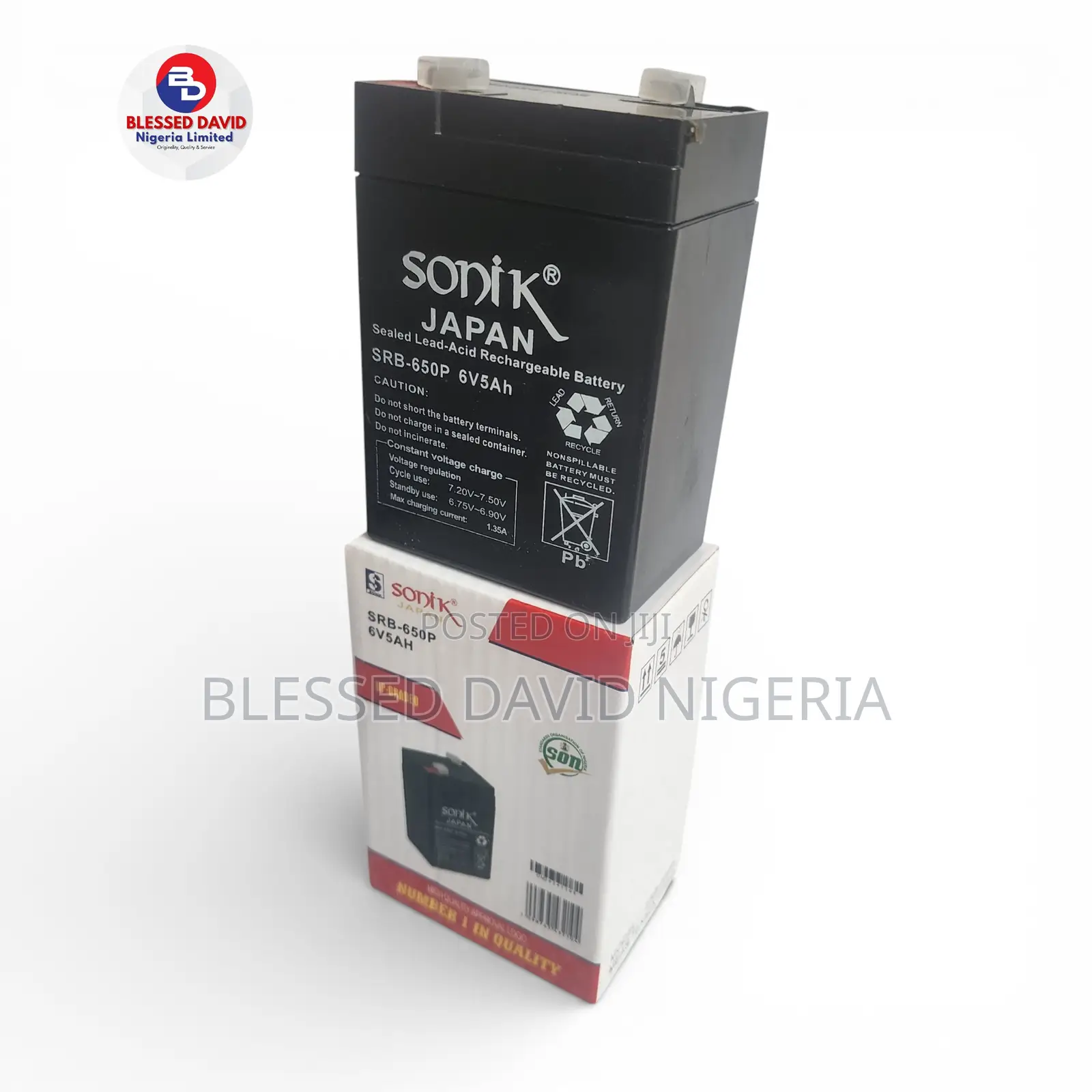 Sonik 6v 5ah Replacement Battery
