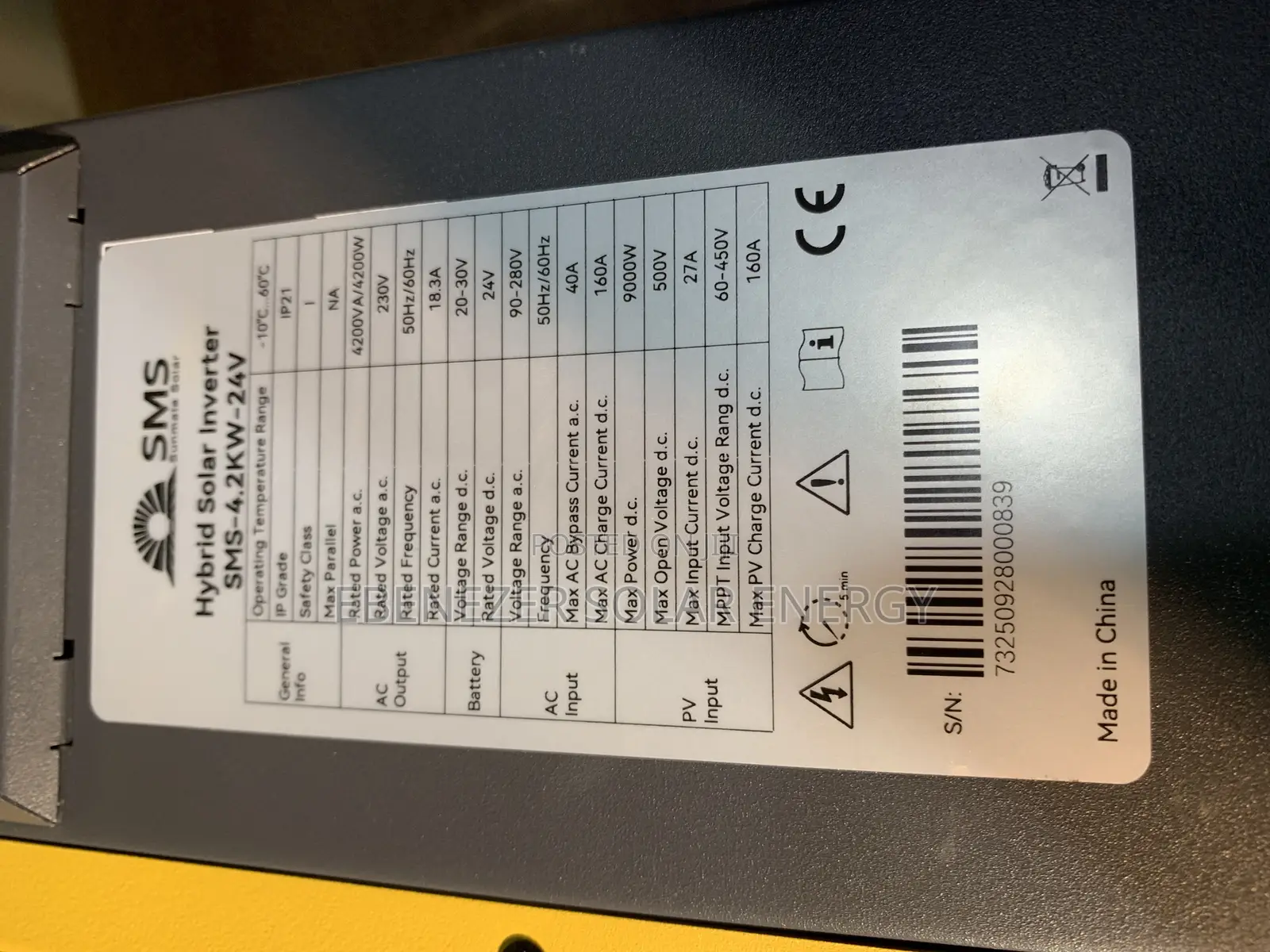 4.2kva SMS Hybrid Inverter 24v
