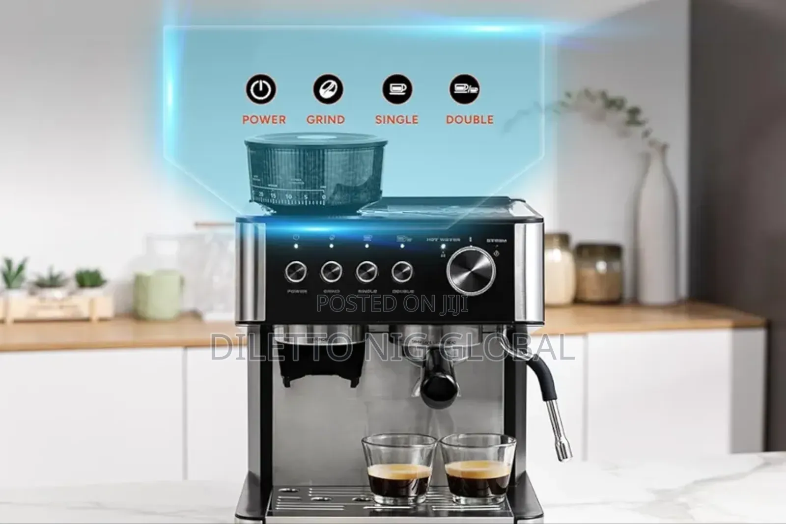 Kogan Espresso Barista Coffee Machine With Grinder