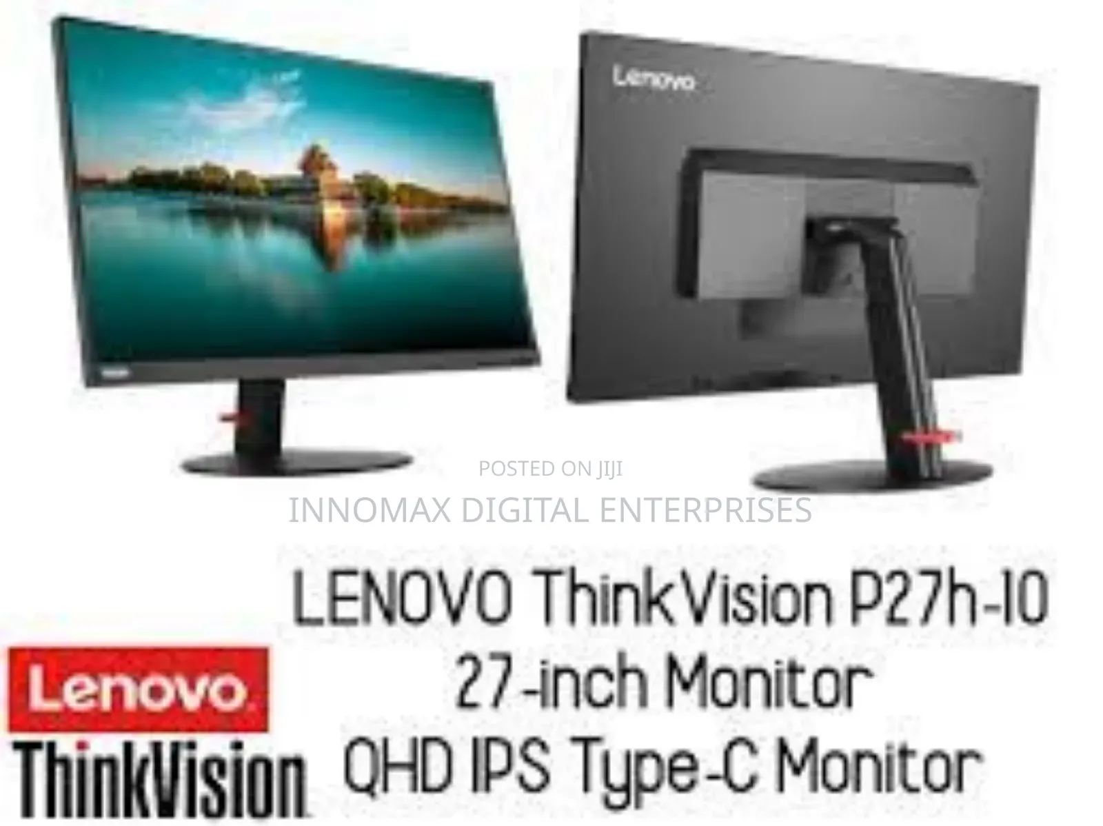 Lenovo Thinkvision 27-Inch QHD Ips Usb-C Monitor – Ergonomic,Freesync
