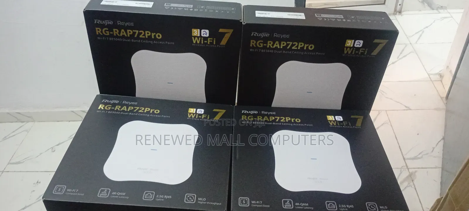 Ruijie Rg-Rap 72pro Wifi 7 Be5040 Dual-Band Celling Access Point