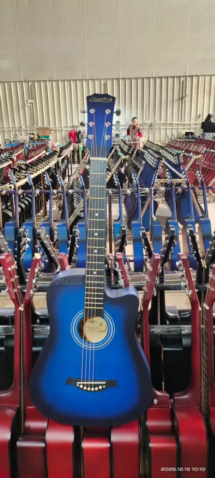 Stratford Quality 38-Inch Acoustic Guitar With Adjustable Truss Rod