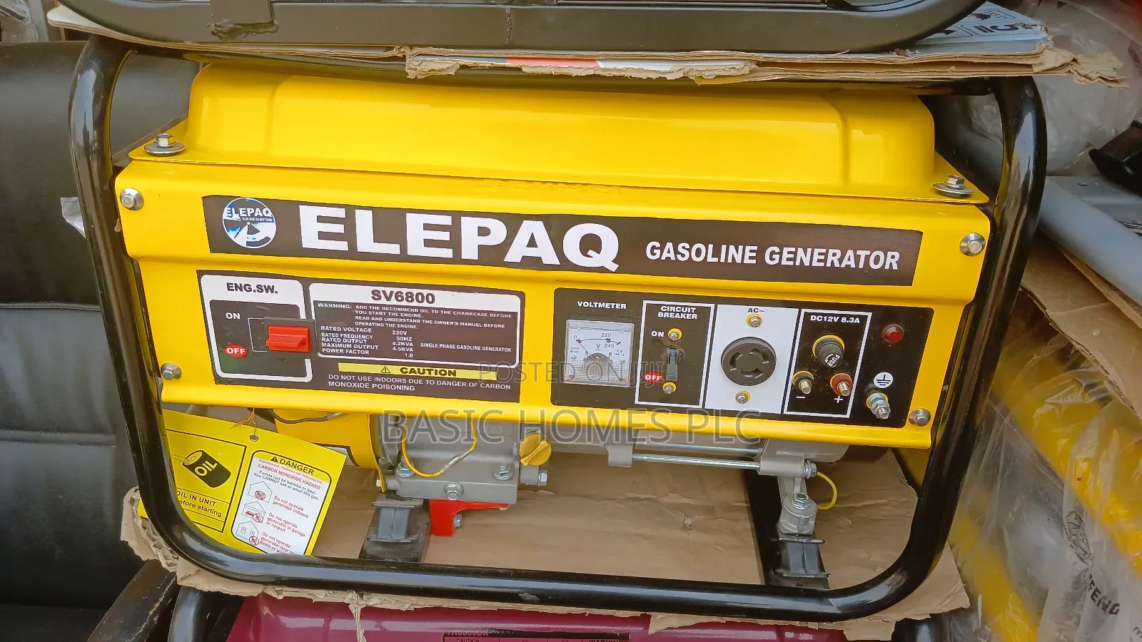 Elepaq Generator 4.5kva Original Copper