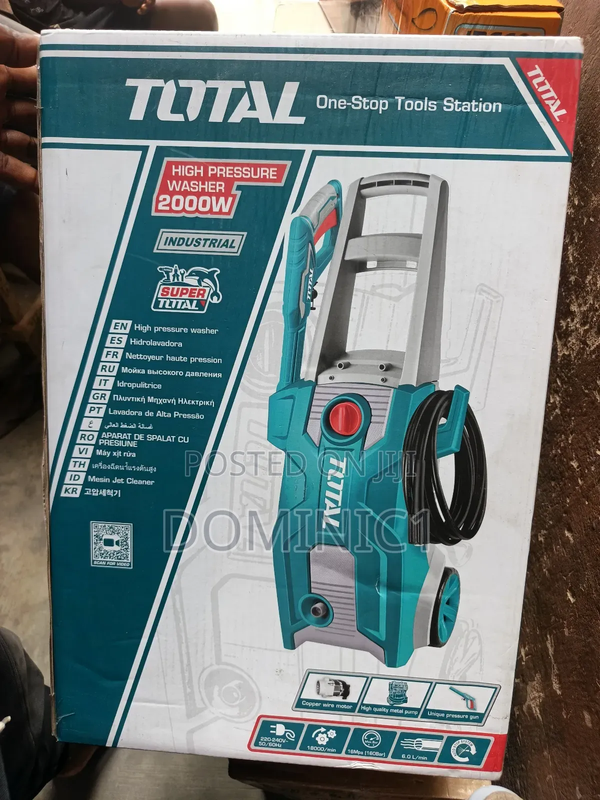 Total 2000w Industrial High Pressure Washer,