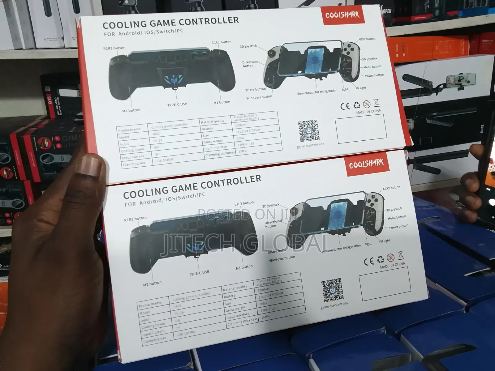 Gamepad Controller, Mobile Game Controller With Powerful Cooling