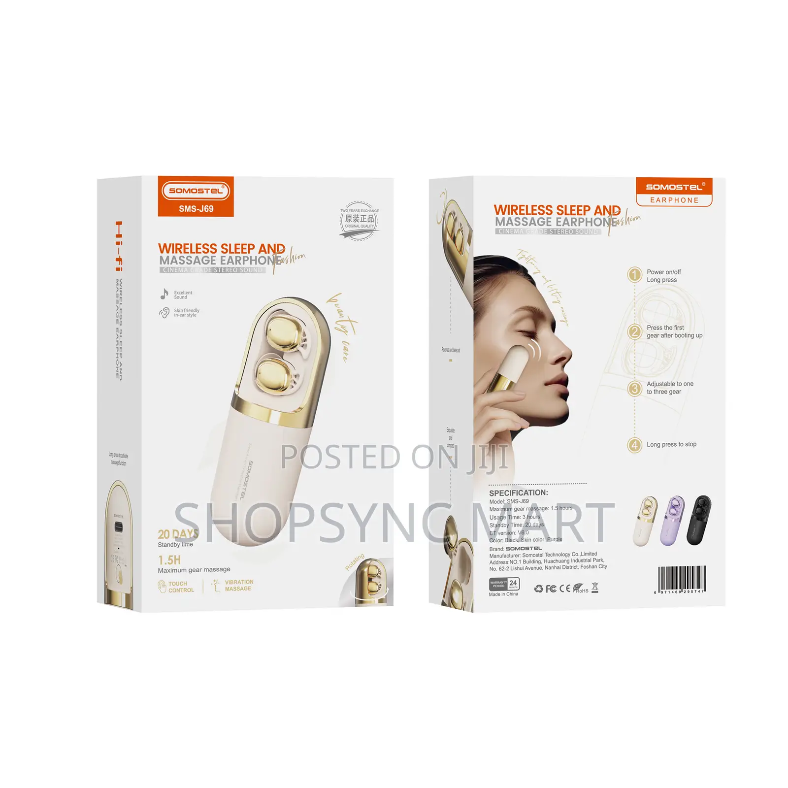 Stress-Relief Wireless Earbuds With Massage Technology