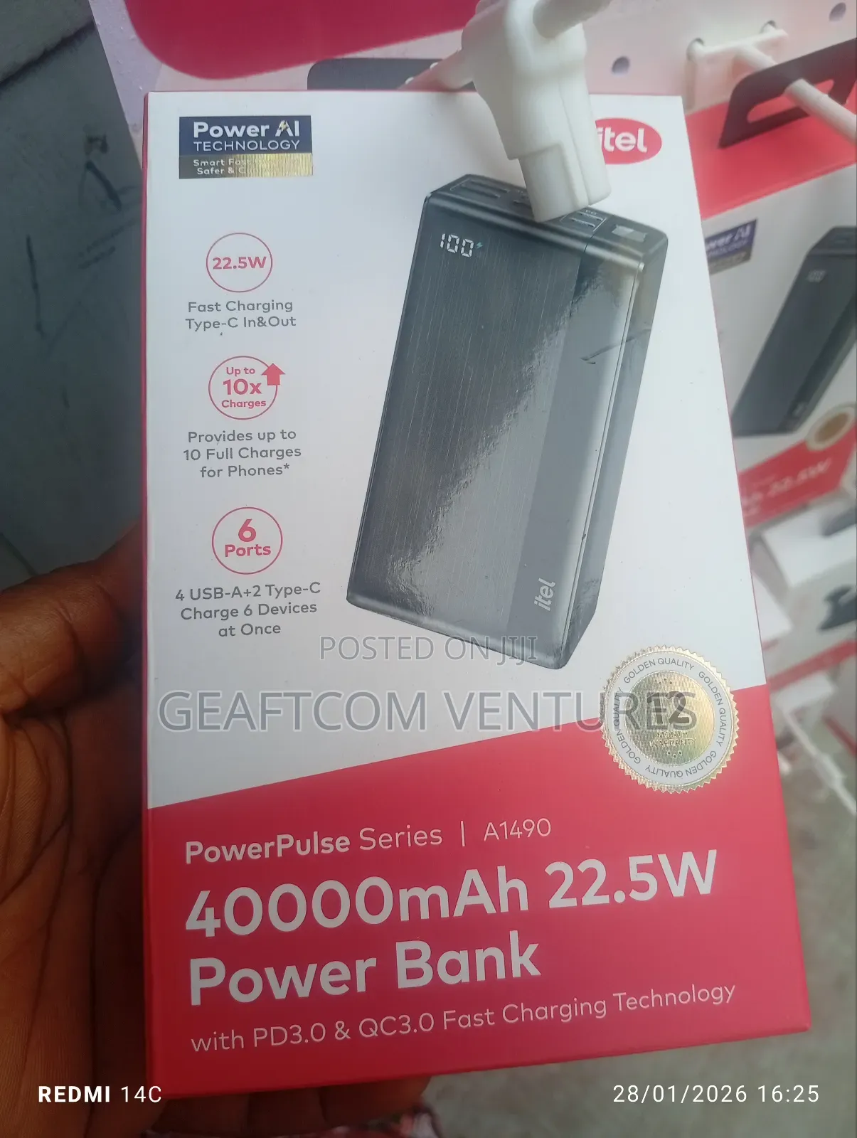 Itel 40000mh Power Bank