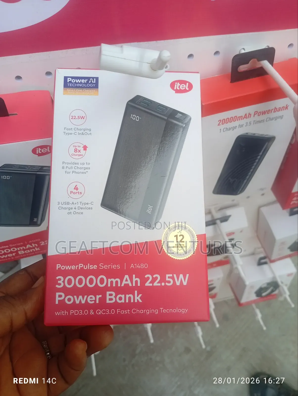 Itel 40000mh Power Bank