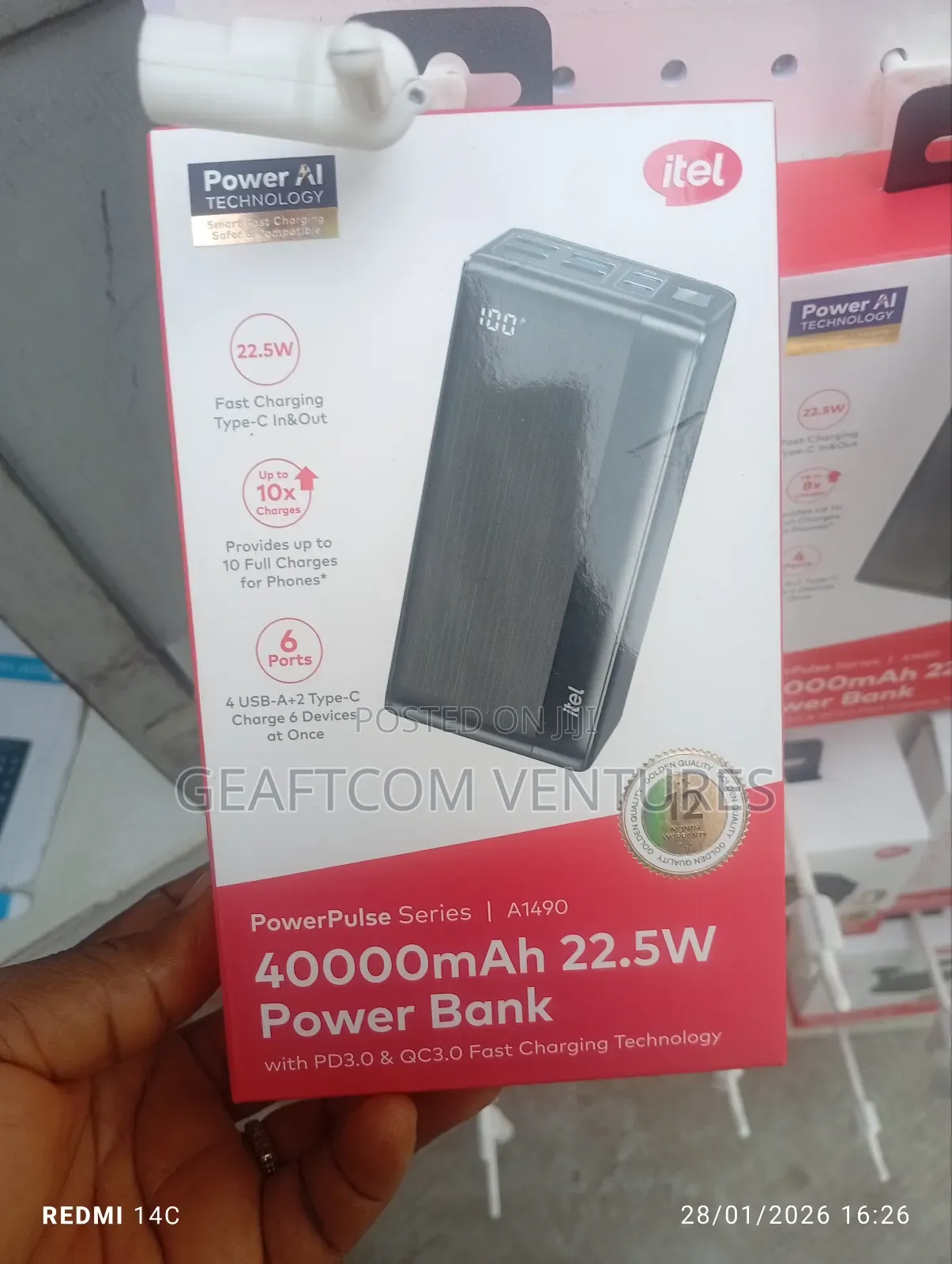 Itel 40000mh Power Bank