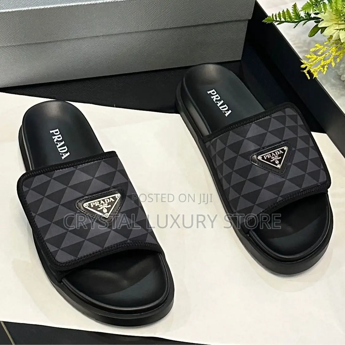 Prada Quality Luxury Men Slides