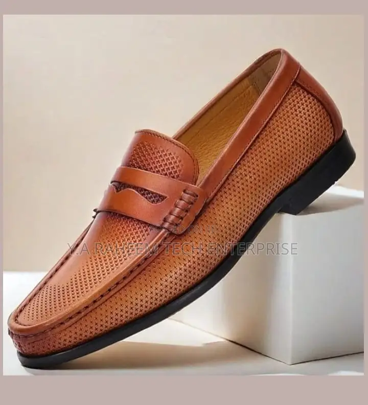 Luxury Men’S Leather Slip-on Sandals (Premium Quality)