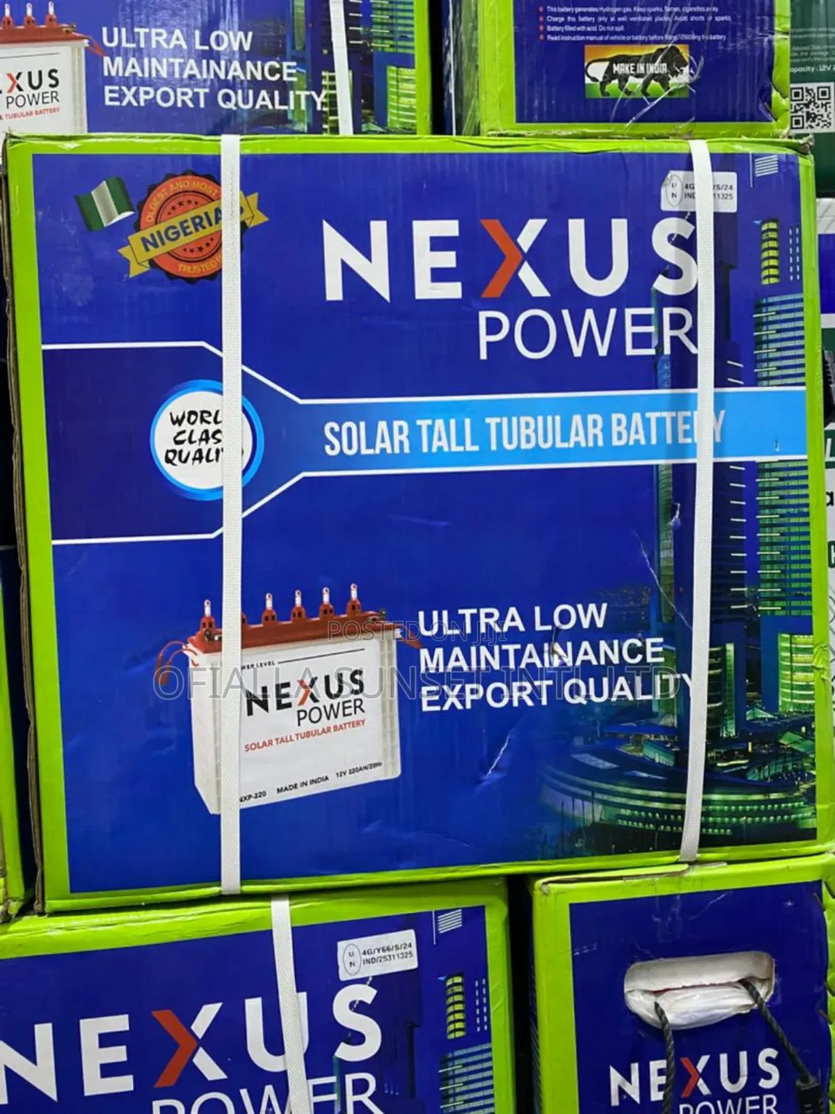 220ah 12v Nexus Tall Tubular Solar Battery