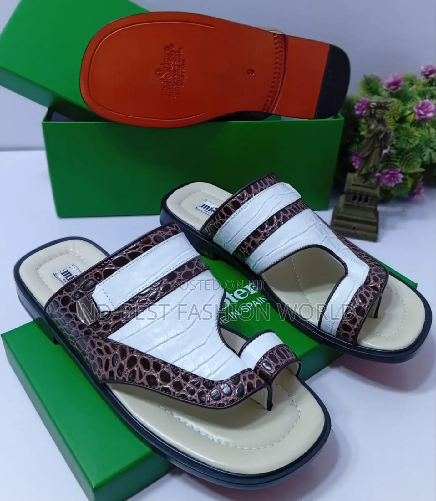 White Mister Slippers