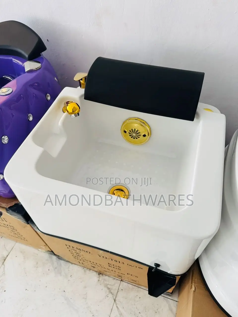 Gold Accessories Foot Spa Tub