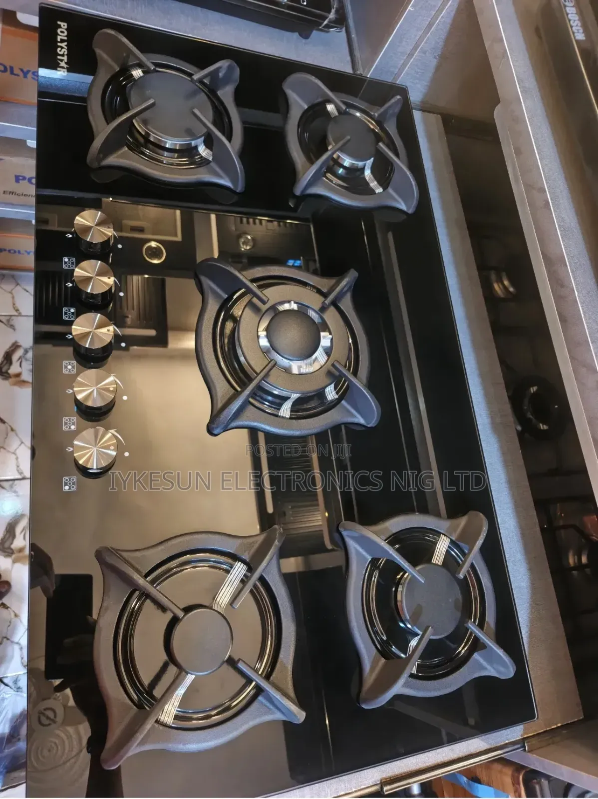 Original Polystar Built-in Cooker Hob 90cm 5 All Gas Burners Automatic