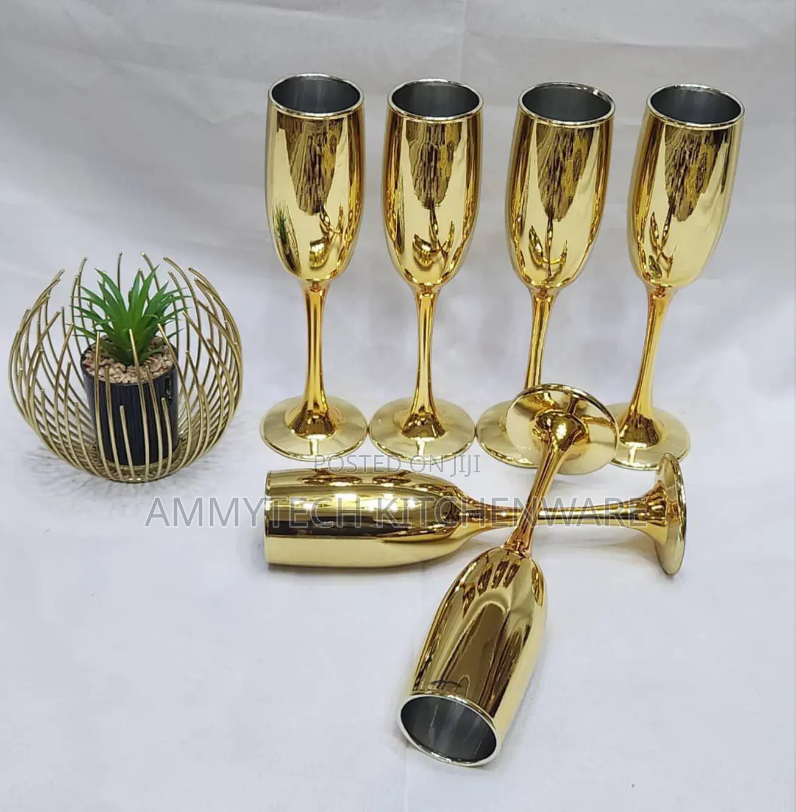 Gold Champagne Glass Cup