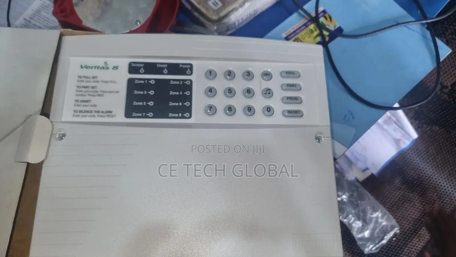 Texecom 8zone, Burglary Panel