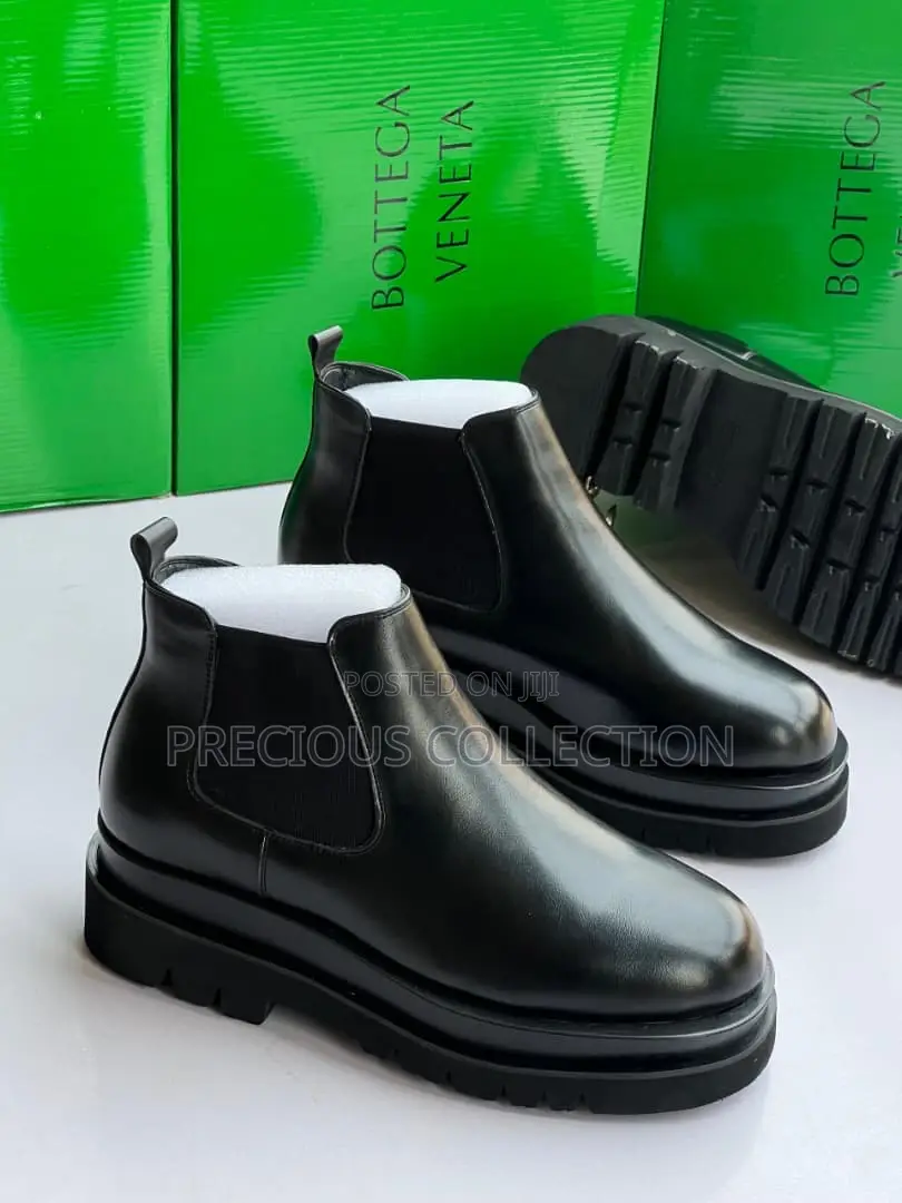 High Quality Double Sole Bottega Leather Boot