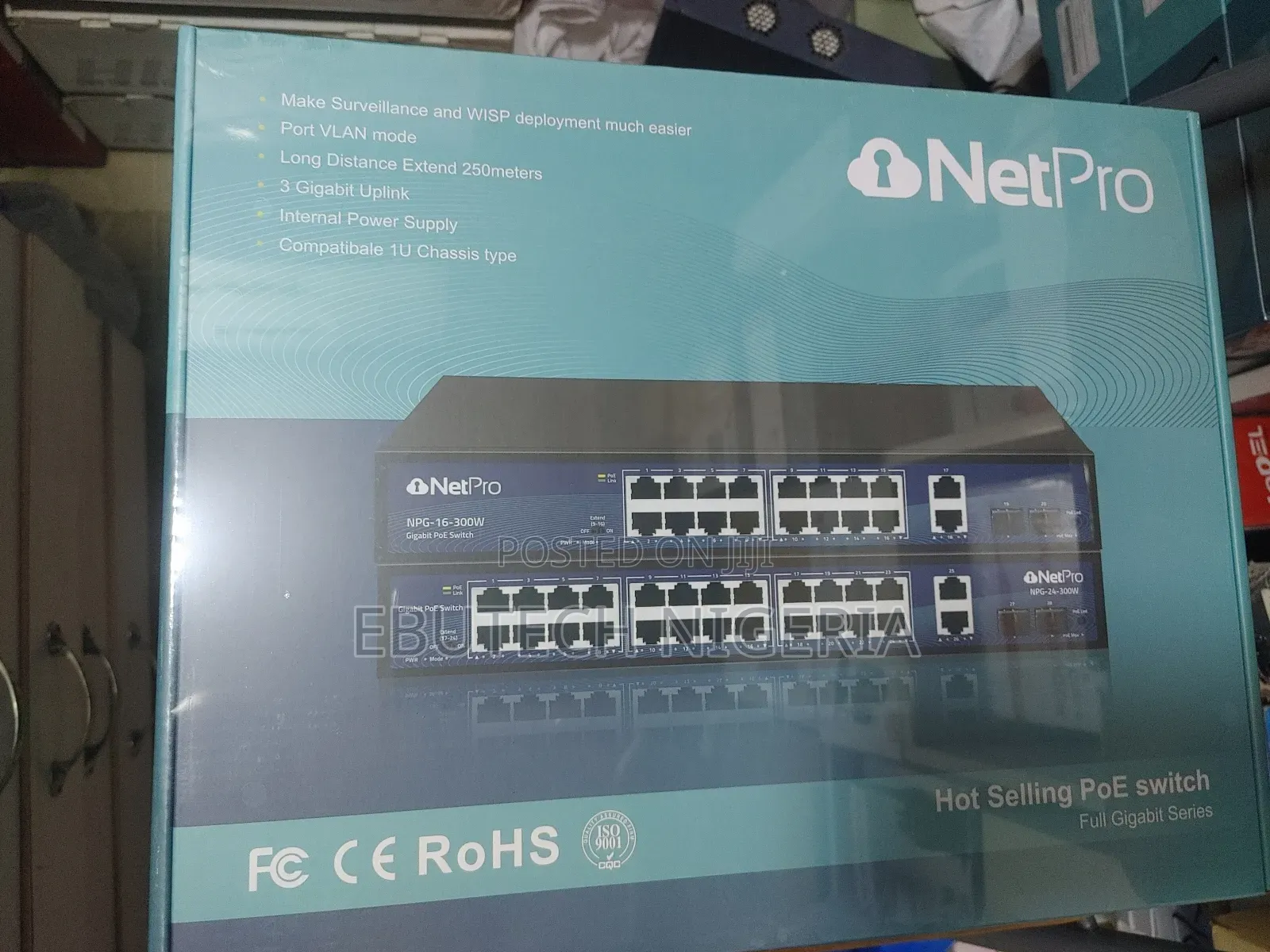 Netpro 16port Gigabyte Poe Switch
