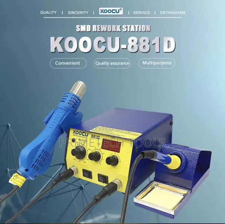 Koocu 881d Smd Soldering Rework Station Hot Air Tool Machine