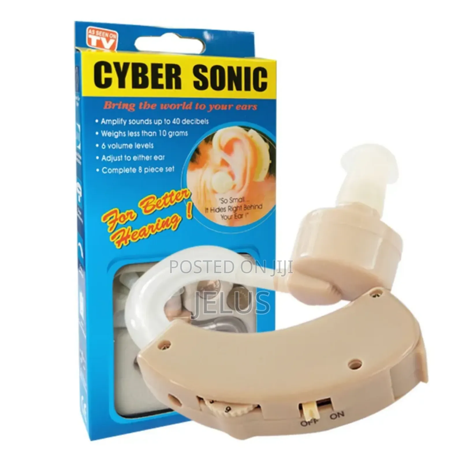 Cyber Sonic Hearing Aids. Quality but Affordable Sound Amplifier.