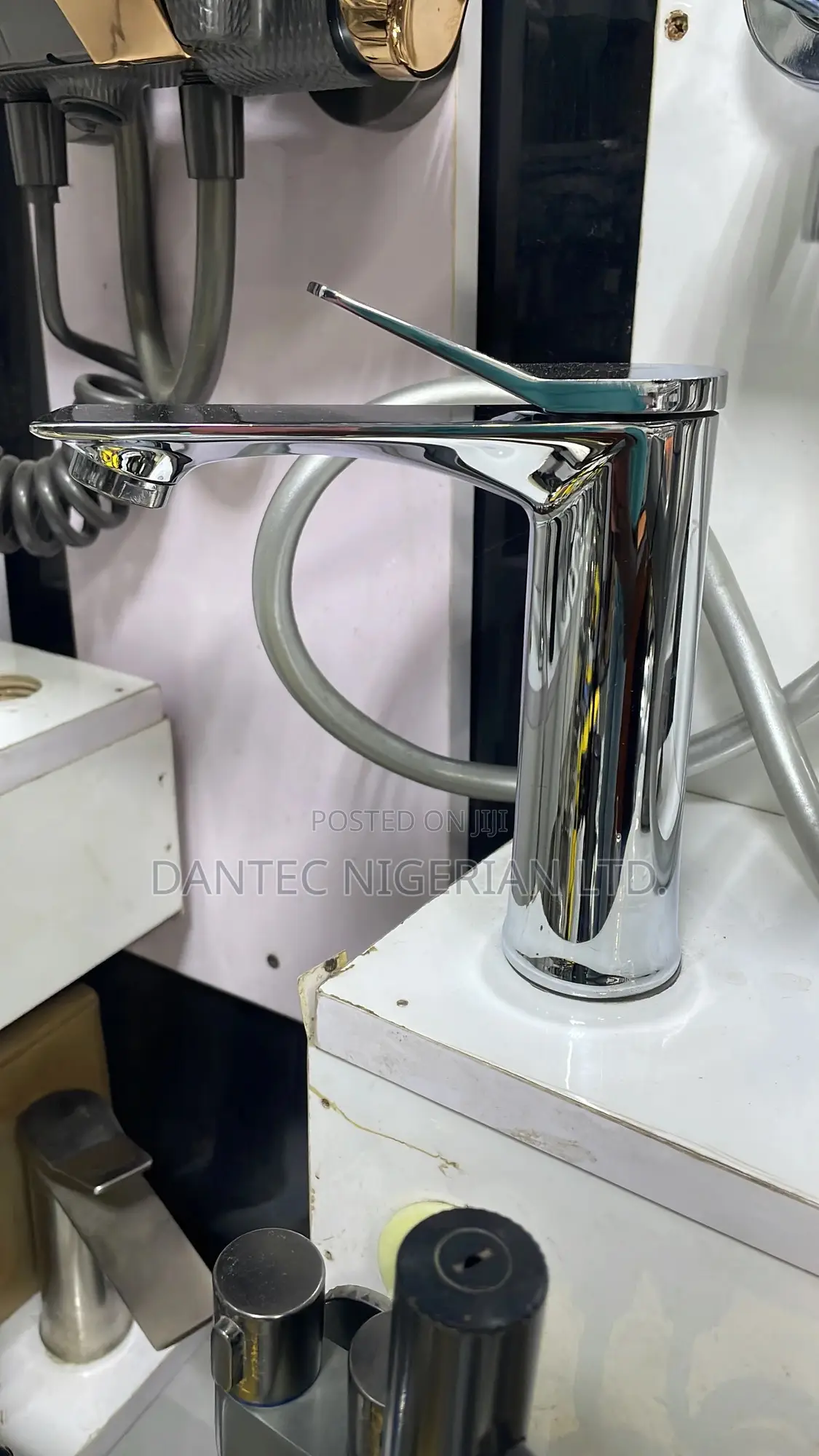 Chrome Lift-Up Basin Mixer