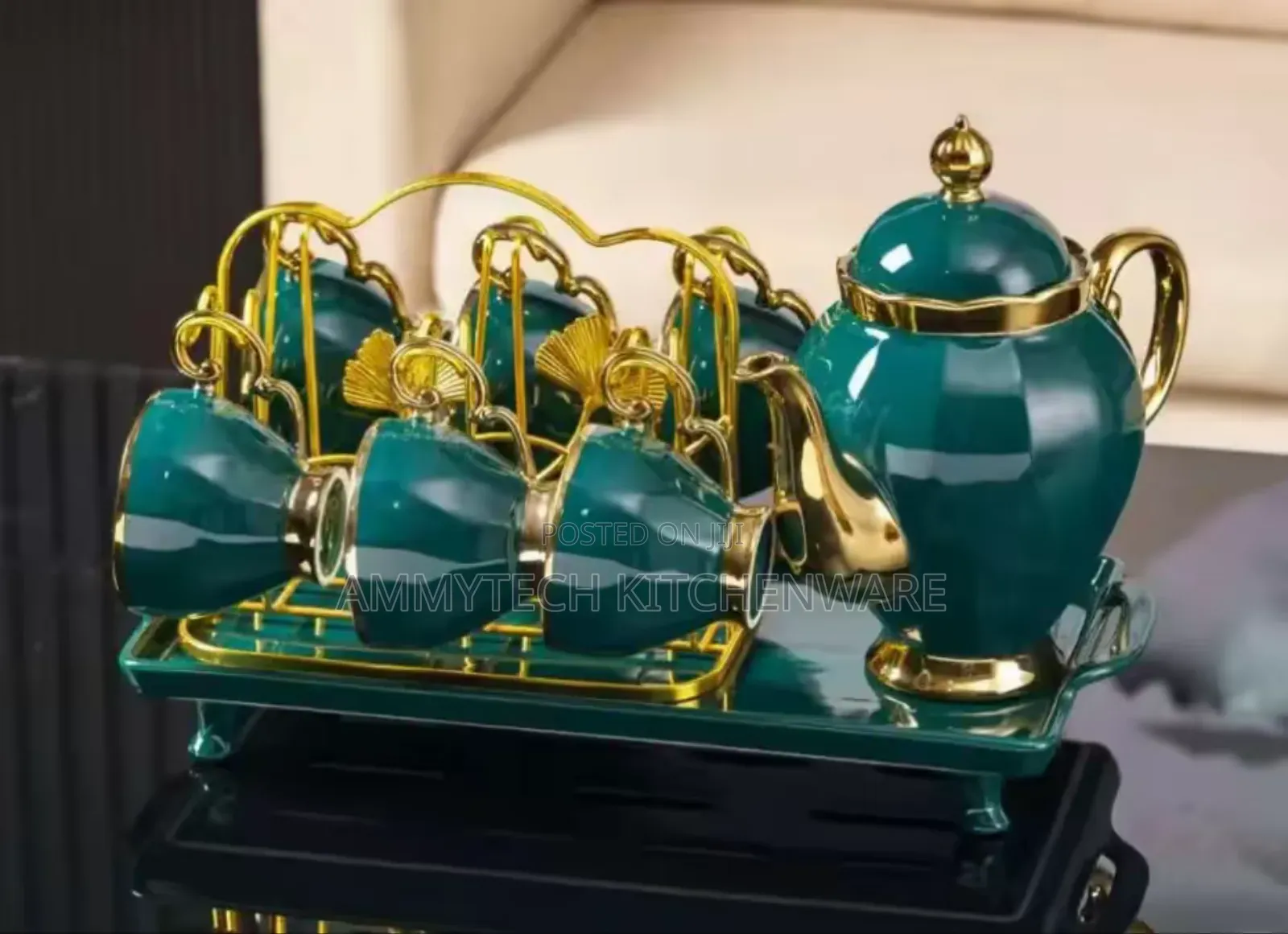 Green Color Tea Sets