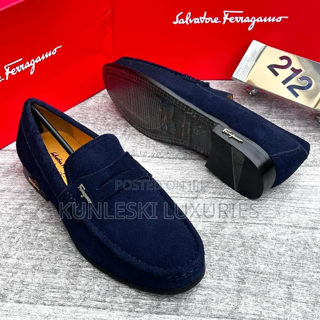 Original Salvatore Ferragamo Suede Loafers Shoe