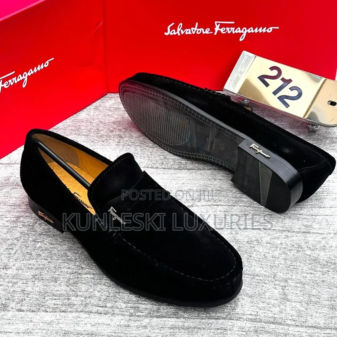 Original Salvatore Ferragamo Suede Loafers Shoe