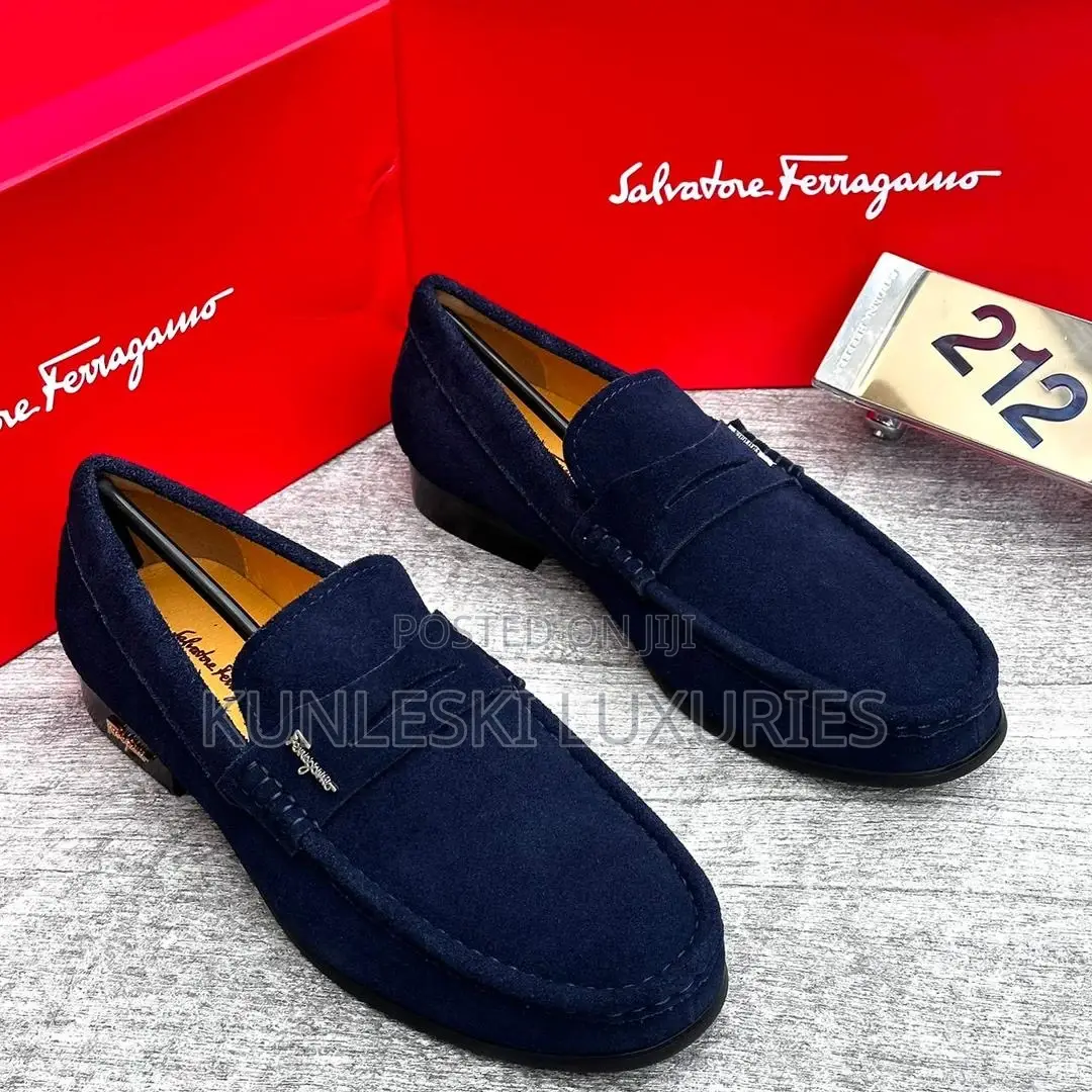 Original Salvatore Ferragamo Suede Loafers Shoe