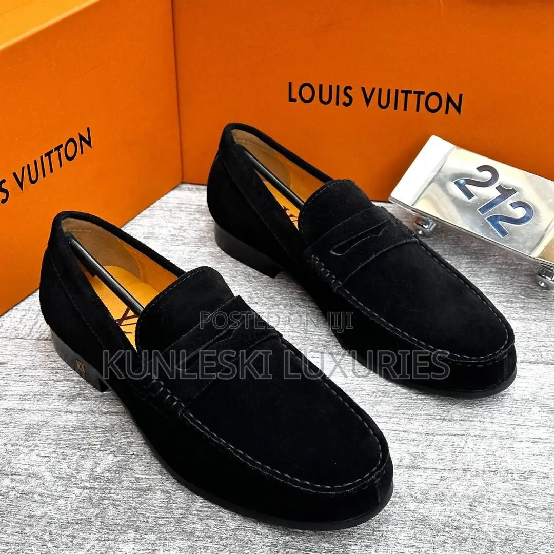 Original Louis Vuitton Suede / Leather Loafers Shoe