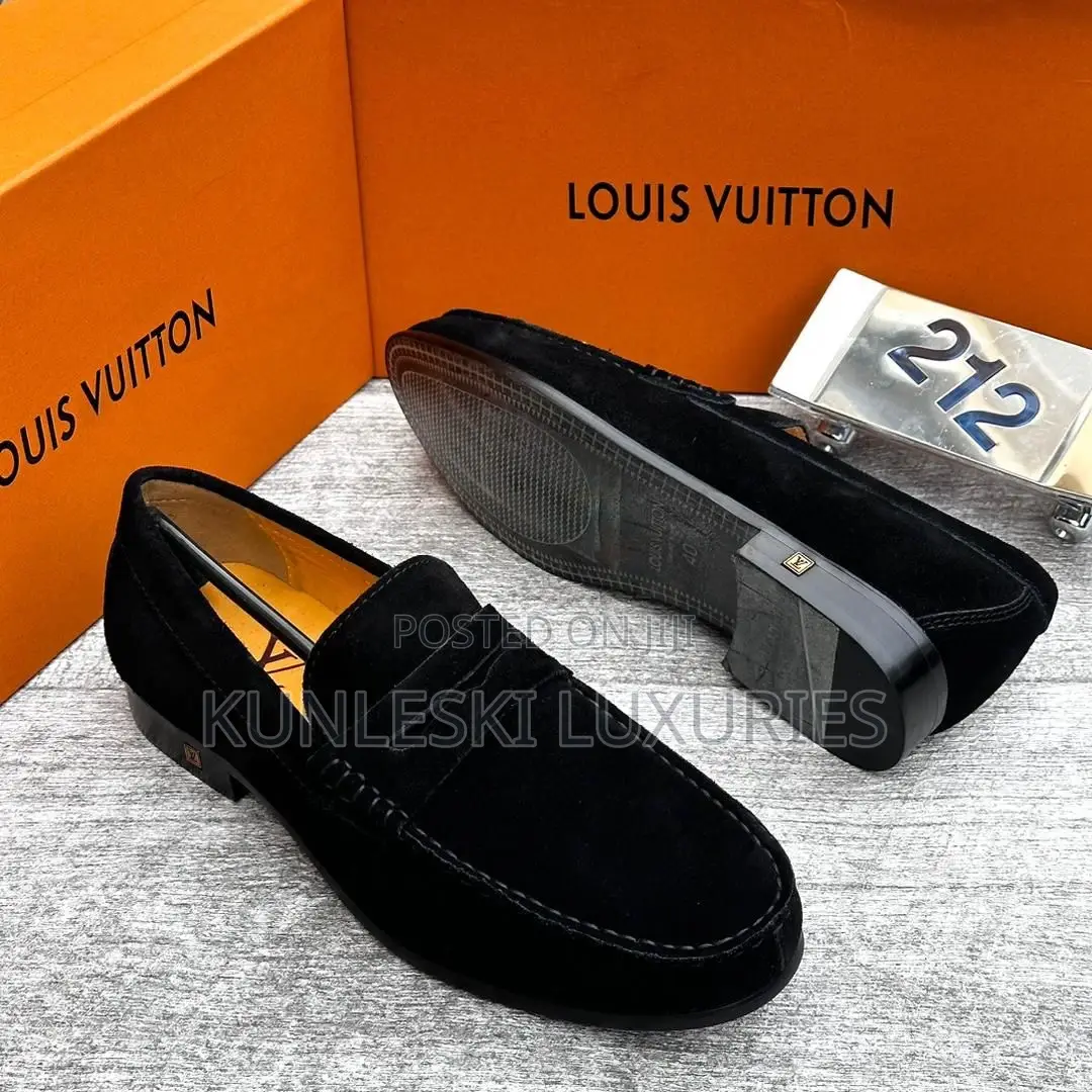 Original Louis Vuitton Suede / Leather Loafers Shoe