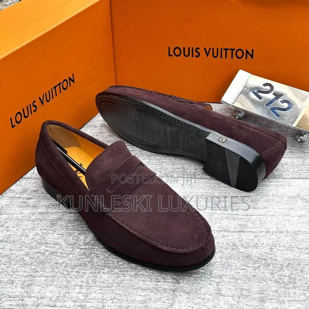 Original Louis Vuitton Suede / Leather Loafers Shoe