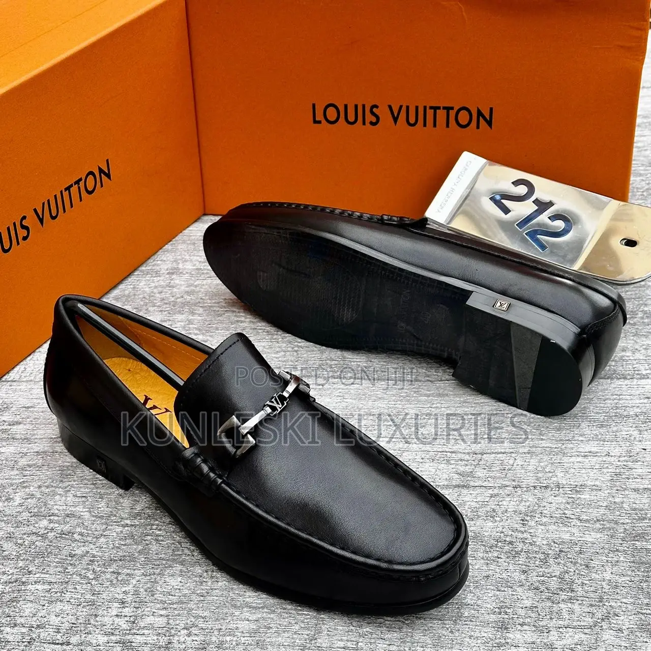 Original Louis Vuitton Suede / Leather Loafers Shoe