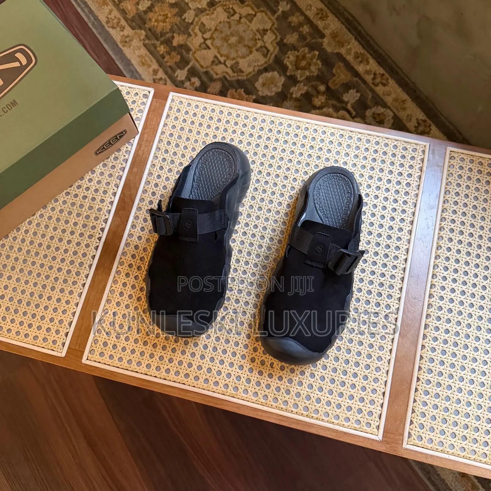Original Keen Hyperport Suede Leather Clog Black & Brown