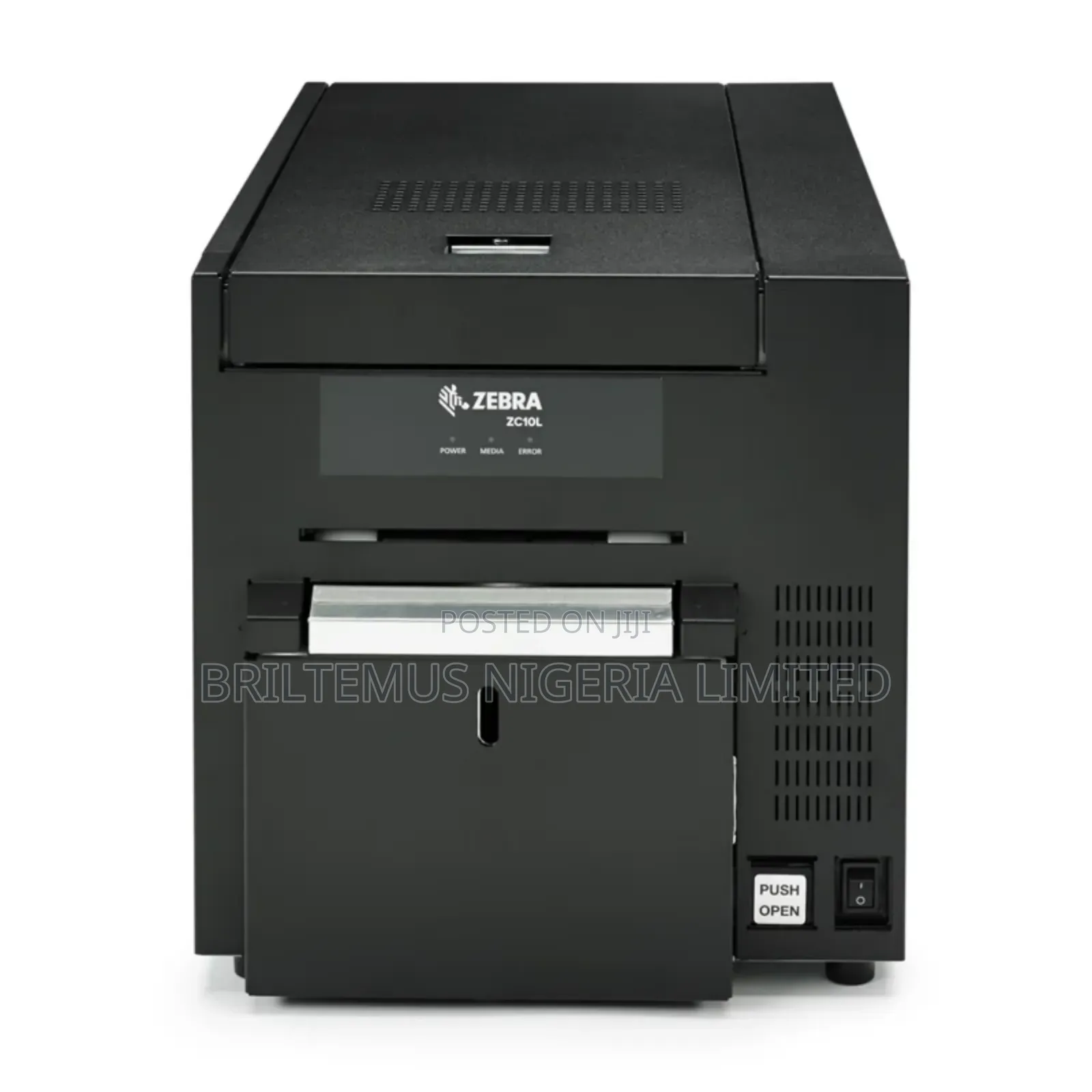 Brand New Zebra Zc10l Retransfer Dual-Sided Plastic Id Card Printer